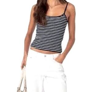 NEW Edikted striped tank
Comfortable and Soft. It has give.
